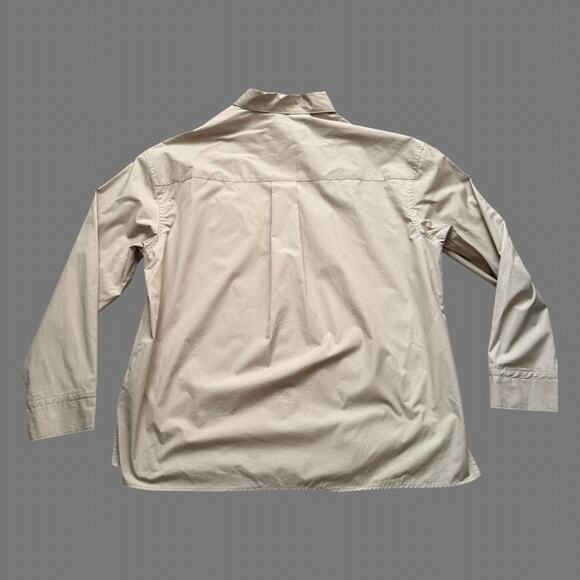 ZARA Khaki Mens LS Button Up Shirt NWT Size L - Picture 7 of 7